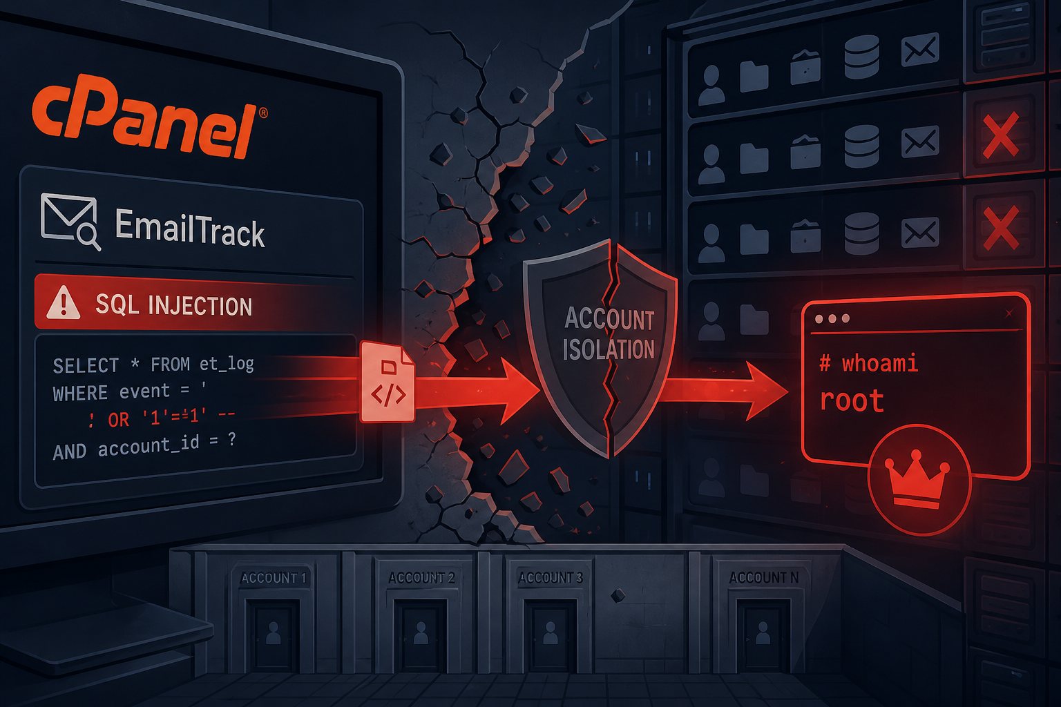 CVSS 9.9: cPanel's EmailTrack Flaw Puts Every Shared Hosting Tenant at Risk