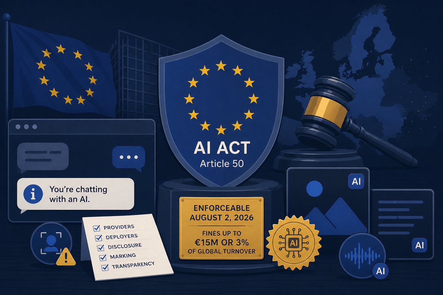 EU AI Act Article 50 Is Live — Your AI Chatbot Needs a Disclosure Now