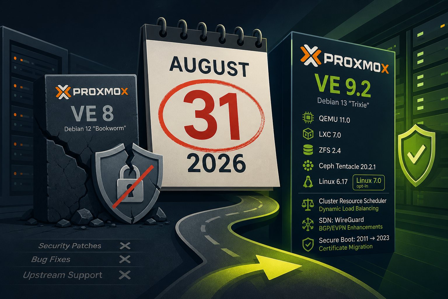 Proxmox VE 8 Reaches End of Life August 31 — Start Your Upgrade Now